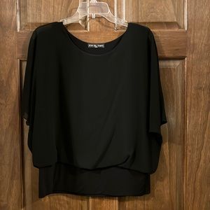 Kim and Cami black blouse